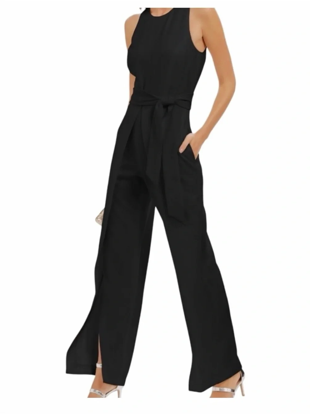INC International Concepts Black Jumpsuit
